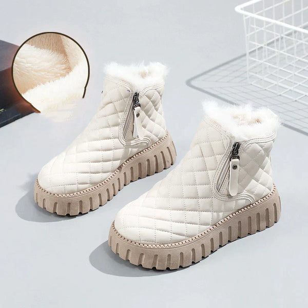 Street-wave Womens Snow Boots For Women With Non Slip Sole And Cotton Lining For Cozy Winter Comfort