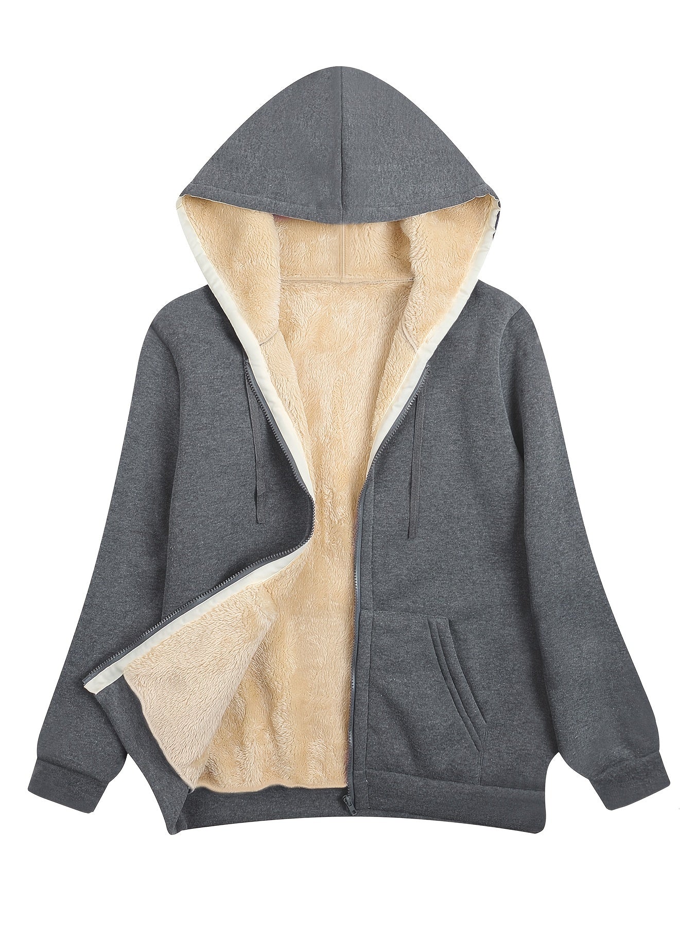 Street-Wave Women Zip Up Hoodie Cozy Casual Jacket For Everyday Comfort And Warmth