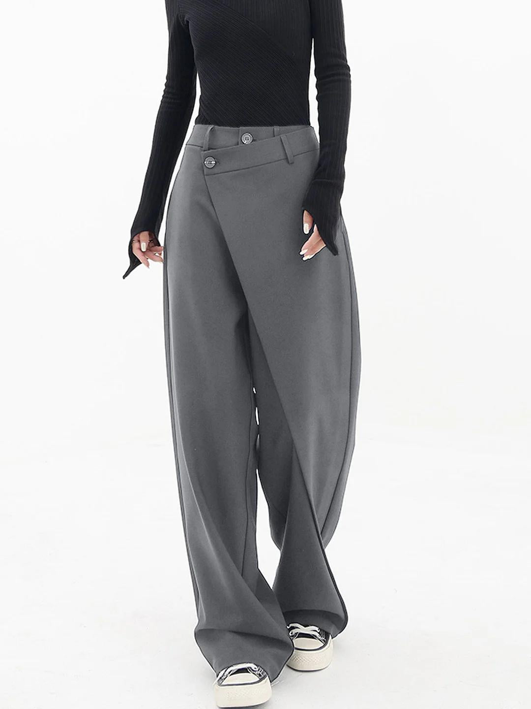 Women's Baggy Trousers with Relaxed Fit and Versatile Style
