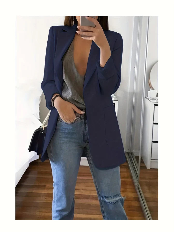 Street-Wave Lyra Plus Size Blazer - Effortless Comfort Modern Look For Curvy Women