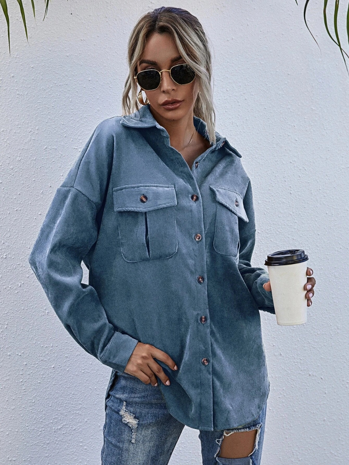 Street-wave Cordura Dropped Shoulder Shacket for Women Durable Streetwear Layering