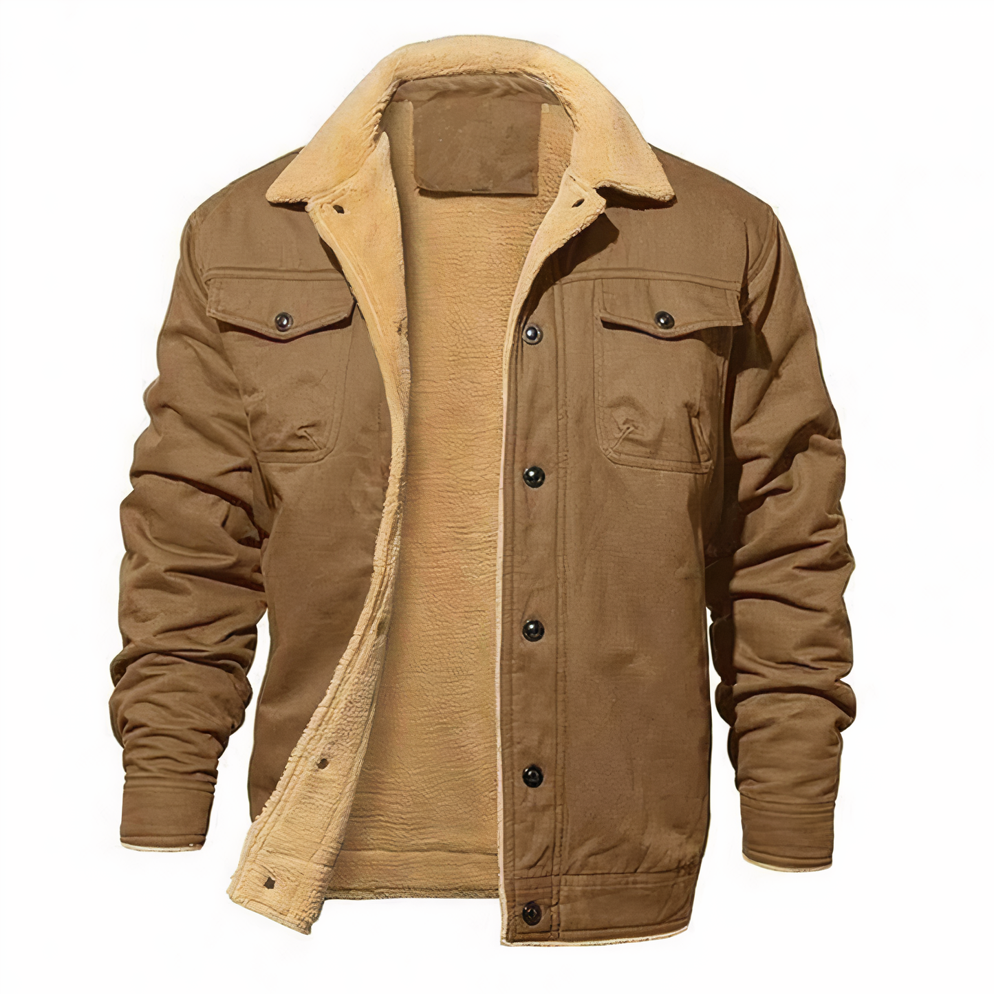 Street Wave Premium Winter Bomber Jacket With Tan Sherpa Lining For Urban Fashion Enthusiasts