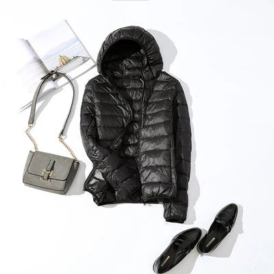 Street-wave Hooded Puffer Jacket For Men And Women Warm Autumn Coat With Cozy Insulation