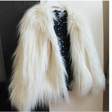 Street-wave Women Luxurious Fluffy Faux Fur Jacket With Oversized Silhouette And Elegant Collar