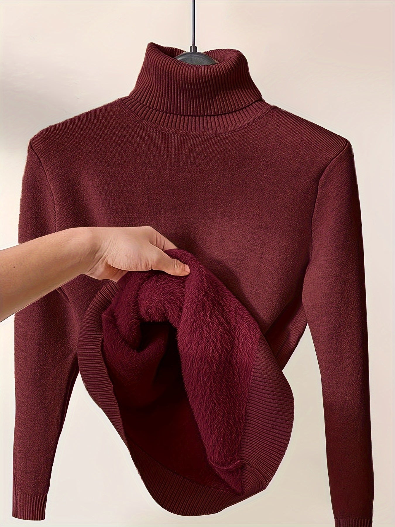 Street-Wave Knit Turtleneck Sweater Warmth And Comfort For Winter Days And Everyday Casual Style