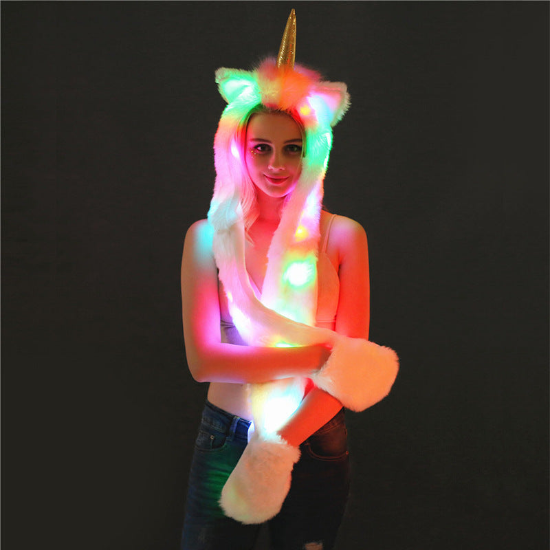Damen LED Leuchtendes Einhorn-Schal Street-wave - Street-wave