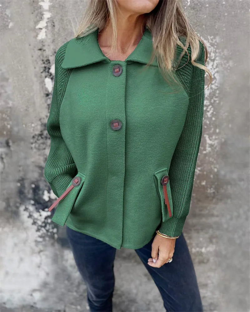 Street-Wave Lightweight Women’s Jacket For Fall And Winter, Cozy Warmth, Stand Collar, Pockets