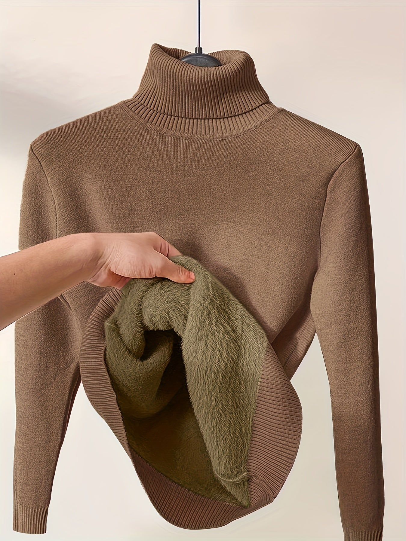 Street-Wave Knit Turtleneck Sweater Warmth And Comfort For Winter Days And Everyday Casual Style