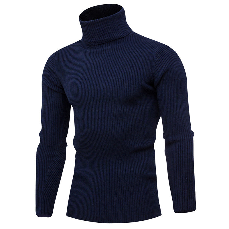 Streetwave Mens Elegant Roll Neck Sweater In Soft Rib Knit For Everyday Comfort And Warmth
