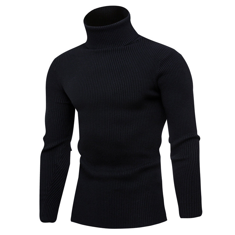 Streetwave Mens Elegant Roll Neck Sweater In Soft Rib Knit For Everyday Comfort And Warmth