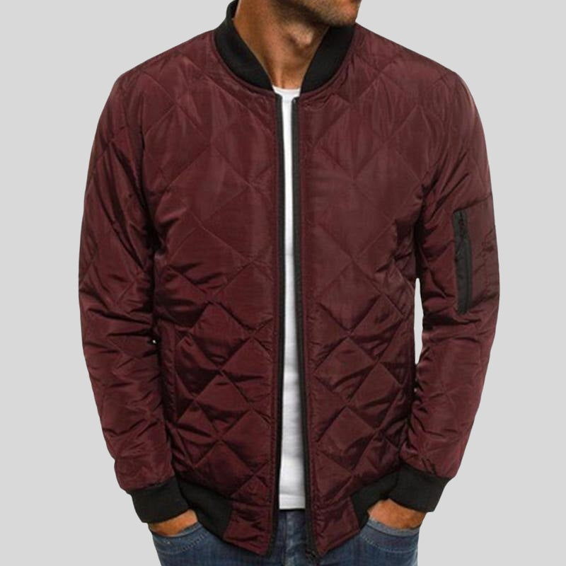 Avelena Classic Bomber Jacket By Street Wave For Men Comfortable Everyday Outerwear With Durable Quilted Design
