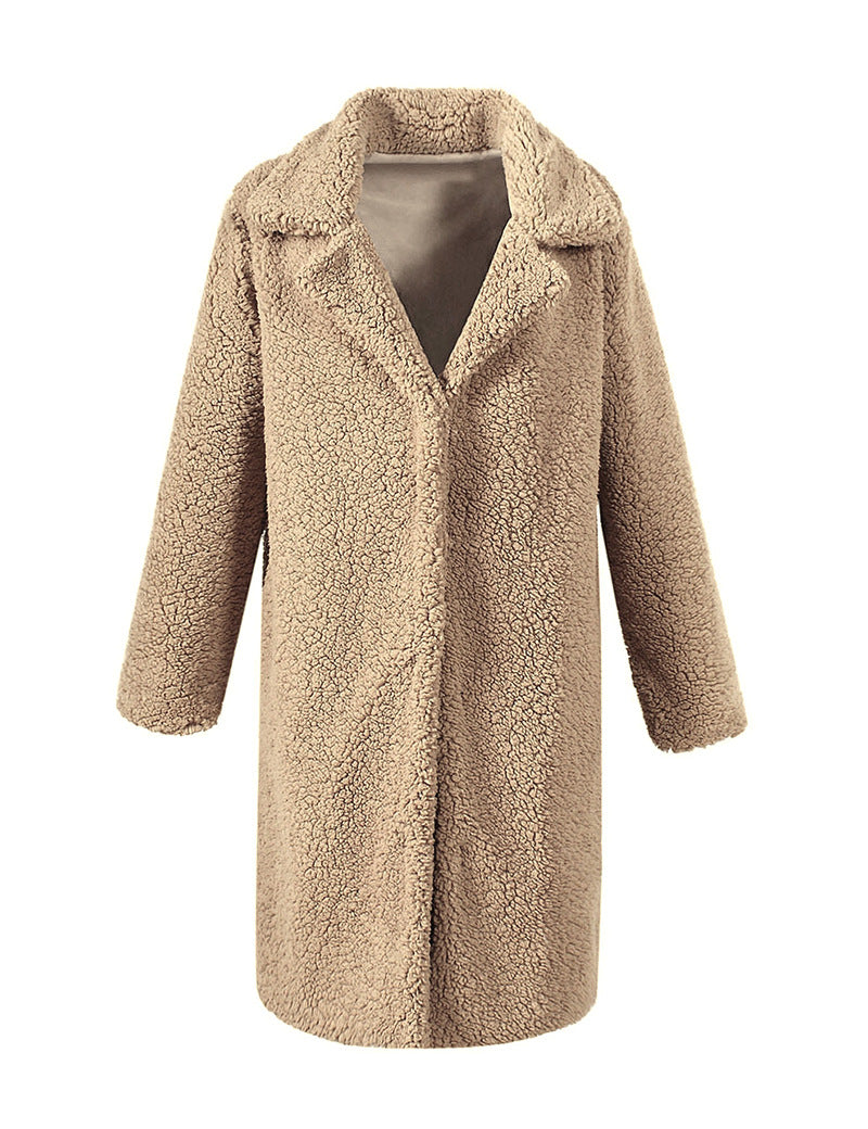 Street-Wave Fluffy Faux Fur Long Coat With Oversized Fit for Women Luxurious Cozy Warmth
