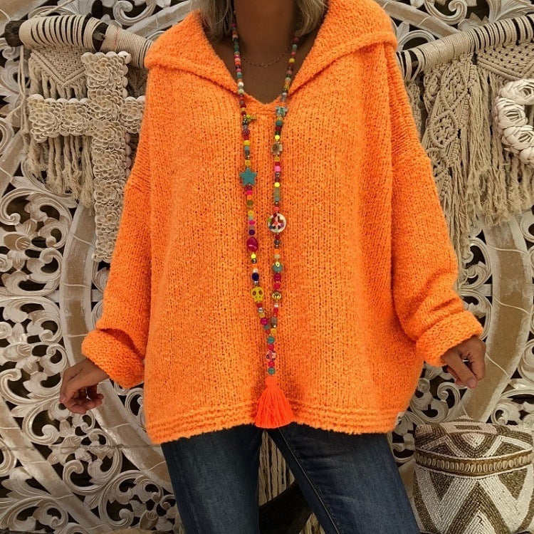 Street-wave Womens Hooded Pullover Soft Material With Relaxed Fit Cozy Comfort Everyday Wear