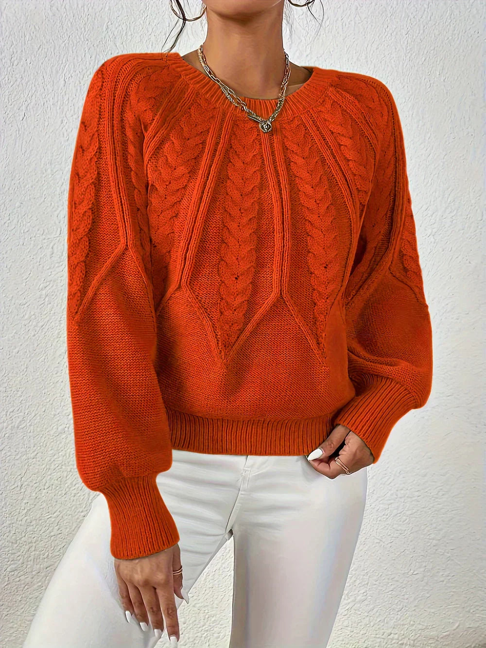 Women's Knitted Sweater with Lightweight Design and Versatile Style