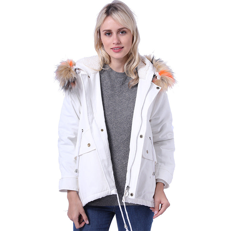Streetwave Womens Winter Coat With Detachable Faux Fur Hood And Practical Pockets