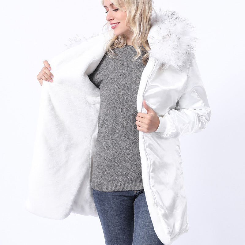Streetwave Womens Long Coat With Decorative Faux Fur Collar Weatherproof Warm Winter Outerwear