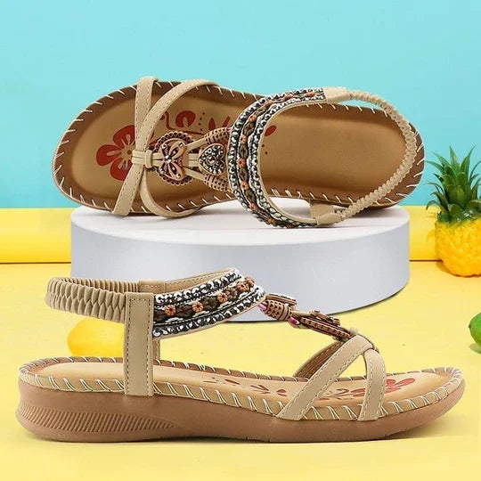 Salista Orthopedic Sandals Bohemian Style With All Day Comfort And Arch Support For Women