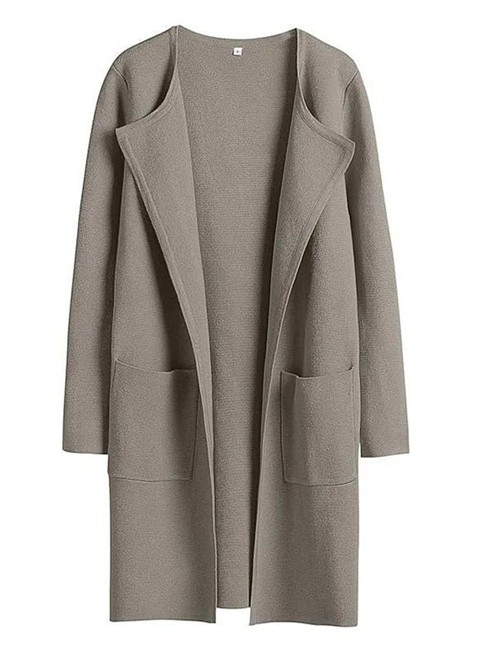 Street Wave Camel Lapel Jacket For Women Versatile Everyday Coat With Large Pockets