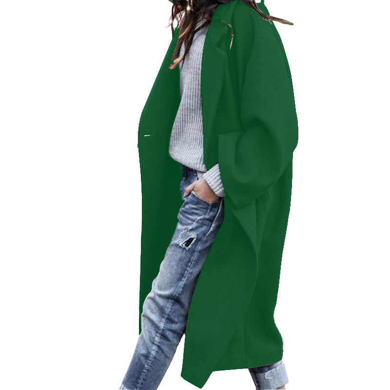 Street Wave Evelyn Elegant Long Coat With Pockets Unisex