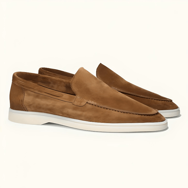 Street Wave Men's Leather Loafers for All Day Comfort, Premium Suede, Office to Casual