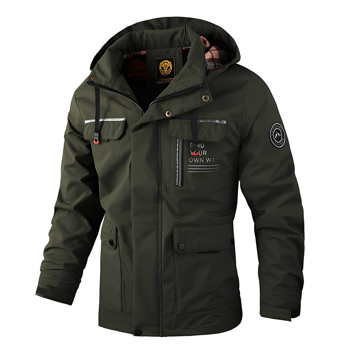 Streetwave Waterproof Insulated Winter Jacket For Men With Hood And Pockets All Weather Warmth