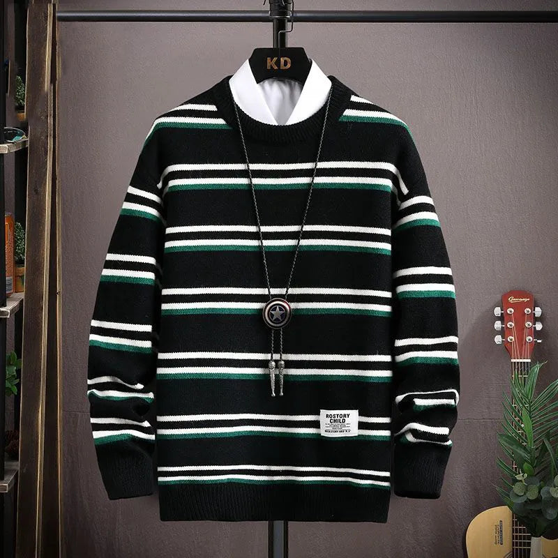 Streetwave Mens Knit Pullover Cozy Warmth With Modern Fit For Men Winter Sweater