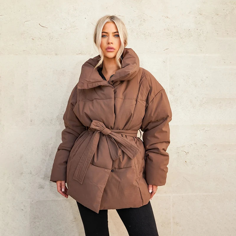 Street-wave Pauline Cashmere Coat With Belt Luxurious Warmth For Women Belted Silhouette