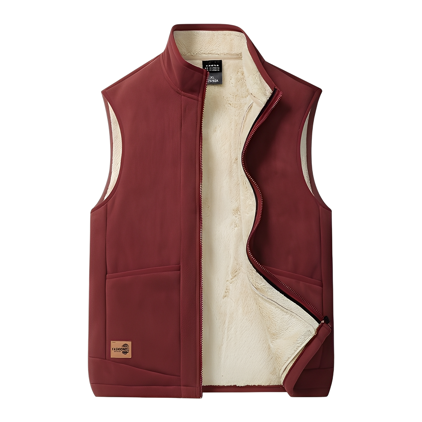 Street Wave Mens Puffer Vest Insulated Warm Outerwear Modern Casual Comfort For Everyday Cold Weather