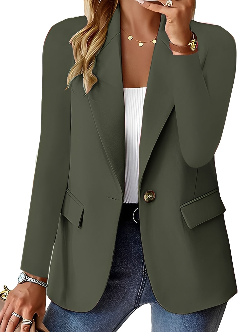 Streetwave Womens Blazer Camel Elegant Versatile Office And Casual Jacket For Professional Women