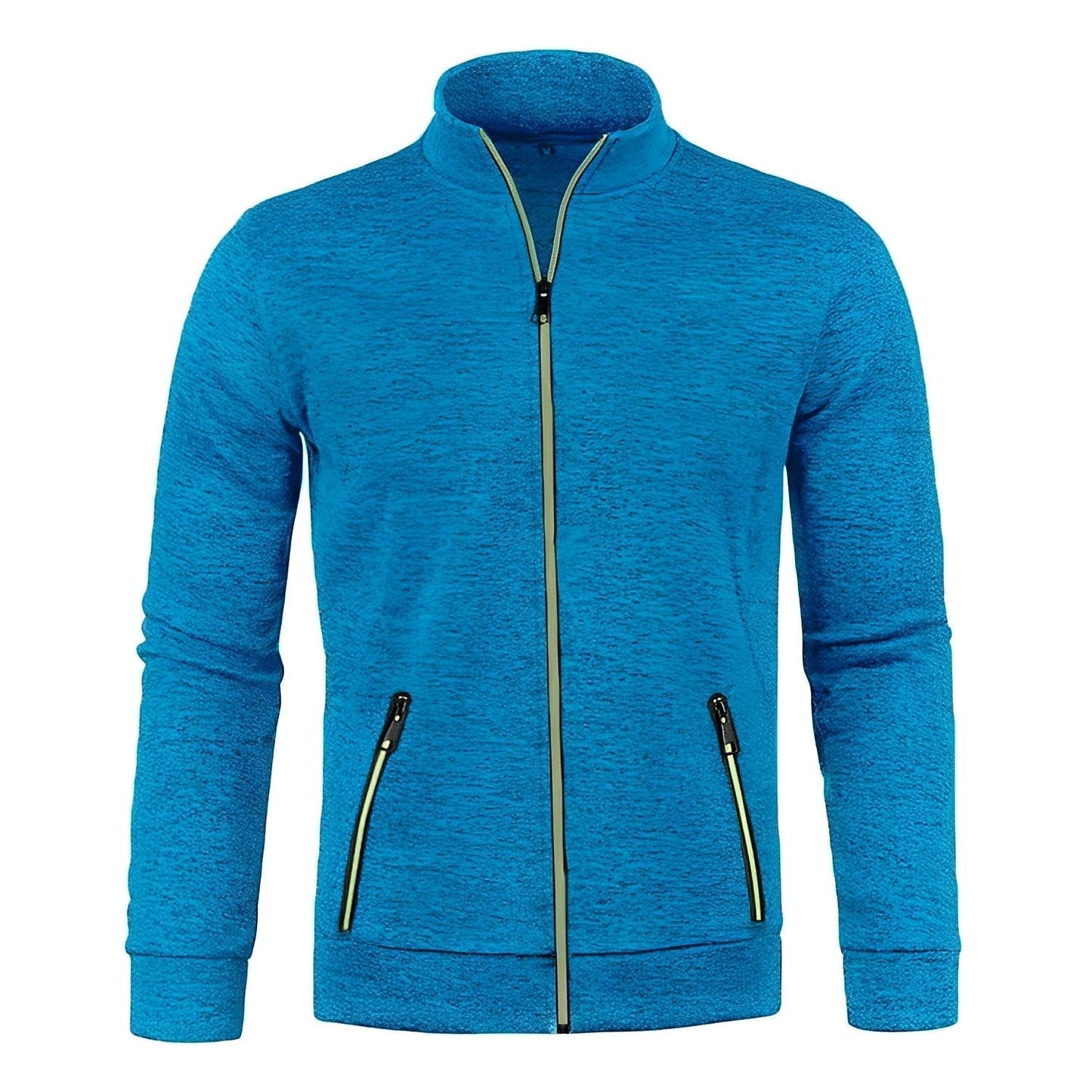Street-wave Mens Zip Pocket Jacket Modern Knit Style With Secure Zippered Pockets