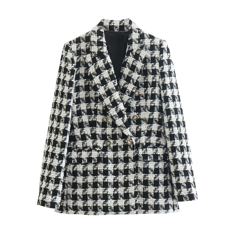 Streetwave Double Breasted Blazer For Women With Elegant Tailoring And Timeless Style For Work