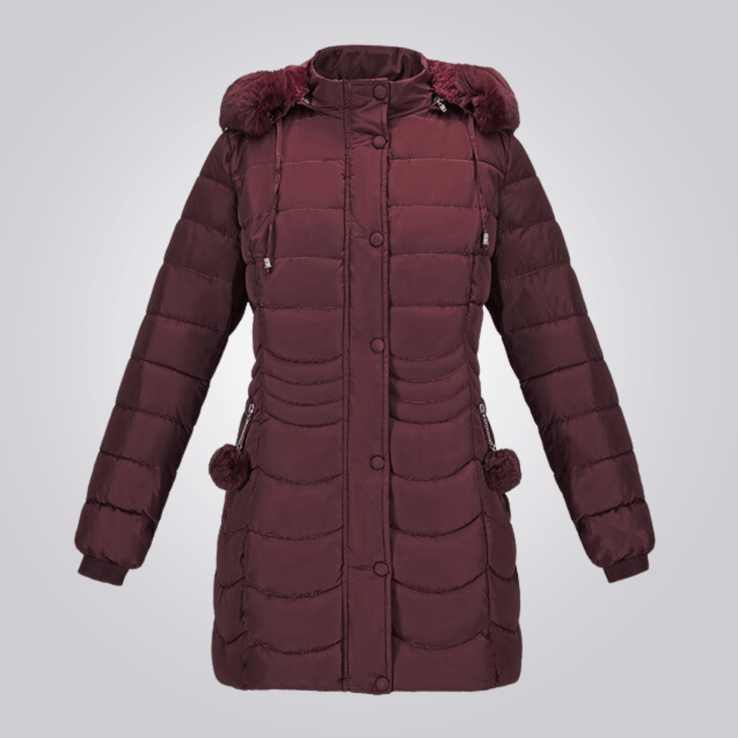 Street-Wave Ultra Warm Long Winter Coat For Women With Removable Hood And Durable Insulation