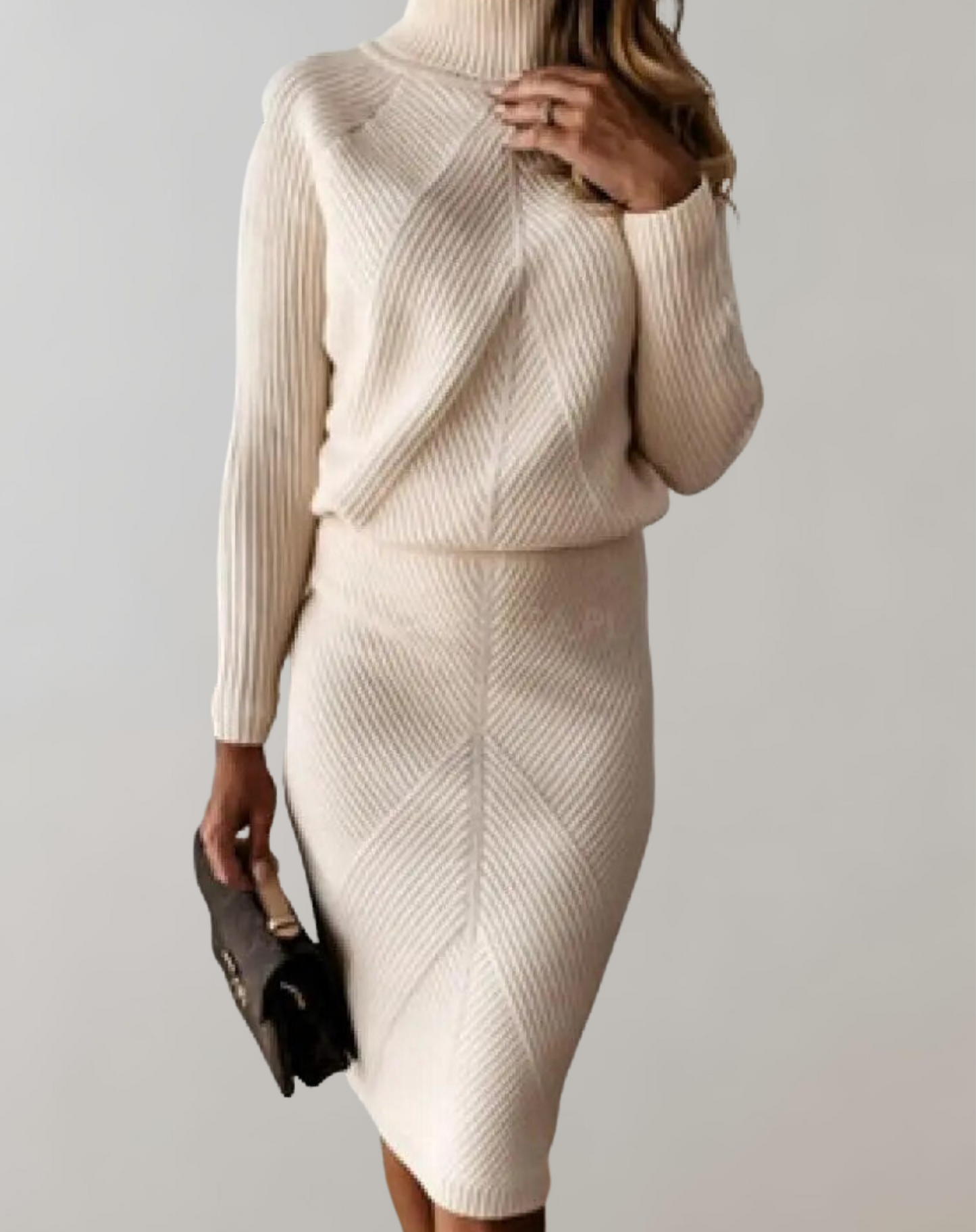 Lea Ribbed Knit Set Street Wave Unisex Elegant Cozy Comfort