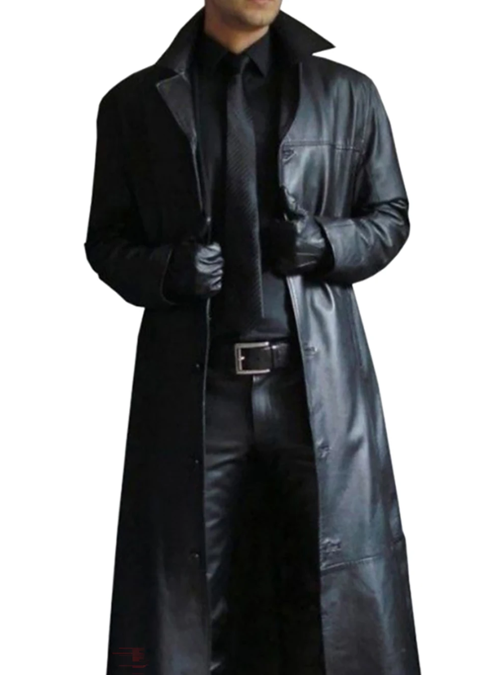 Street-Wave Long Leather Coat For Men With Classic Lapels Premium Timeless Outerwear