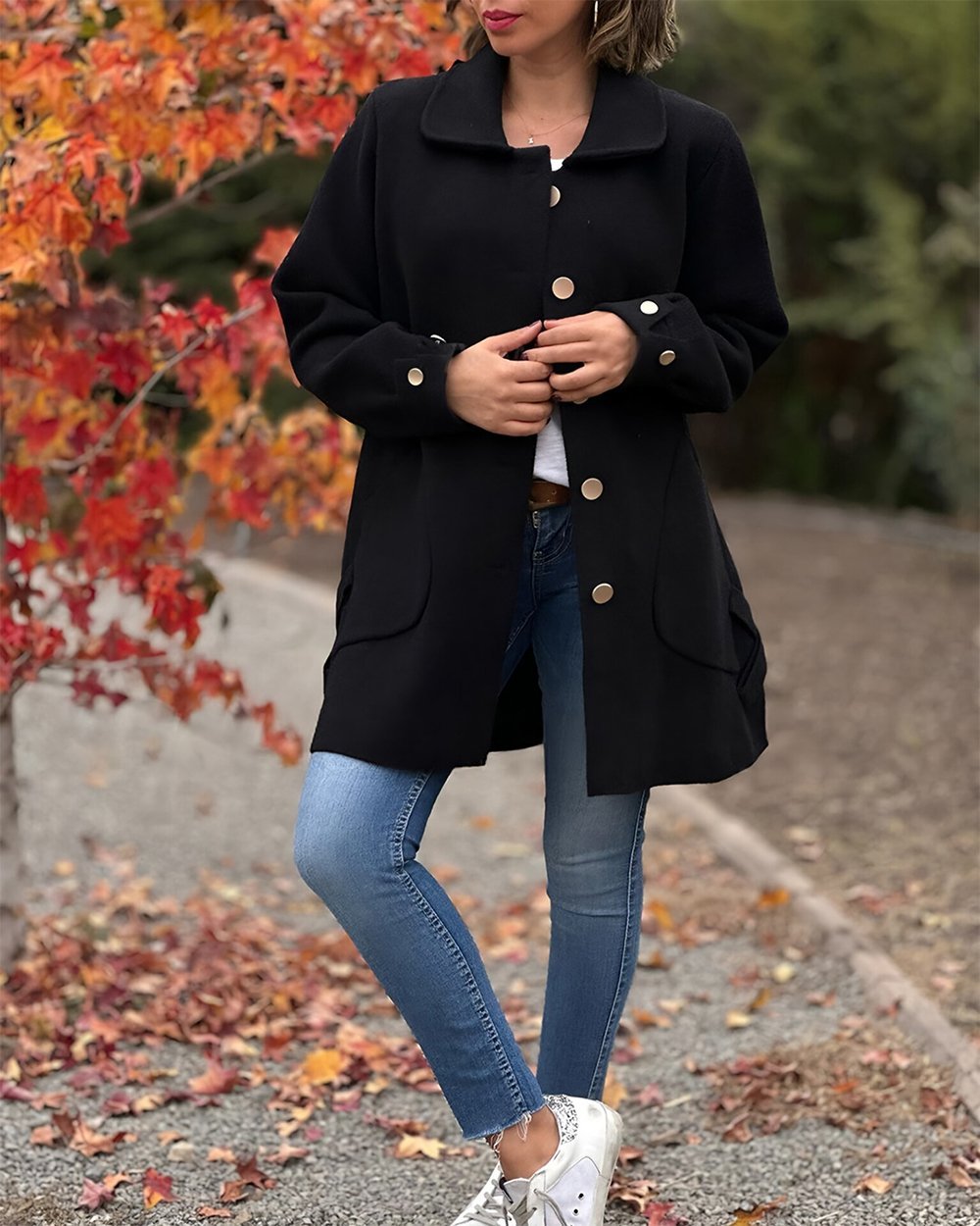 StreetWave Women Coat With Knot Detail Beige Lightweight Breathable Outerwear For Elegant Everyday Style