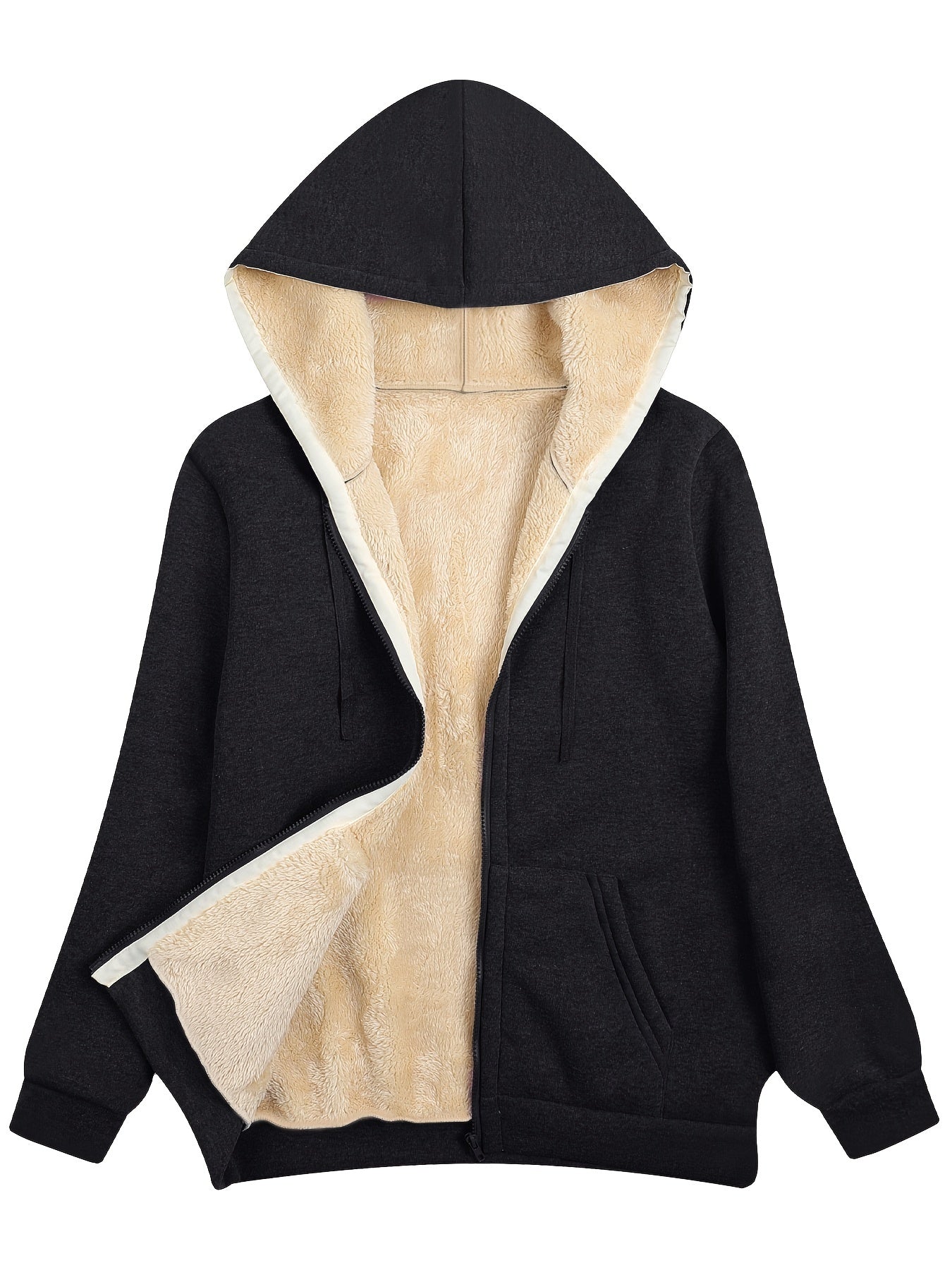 Street-Wave Women Zip Up Hoodie Cozy Casual Jacket For Everyday Comfort And Warmth