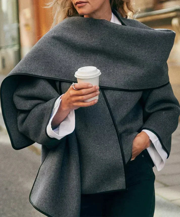 Street-Wave Women Short Coat With Scarf Premium Materials For Lasting Comfort And Style
