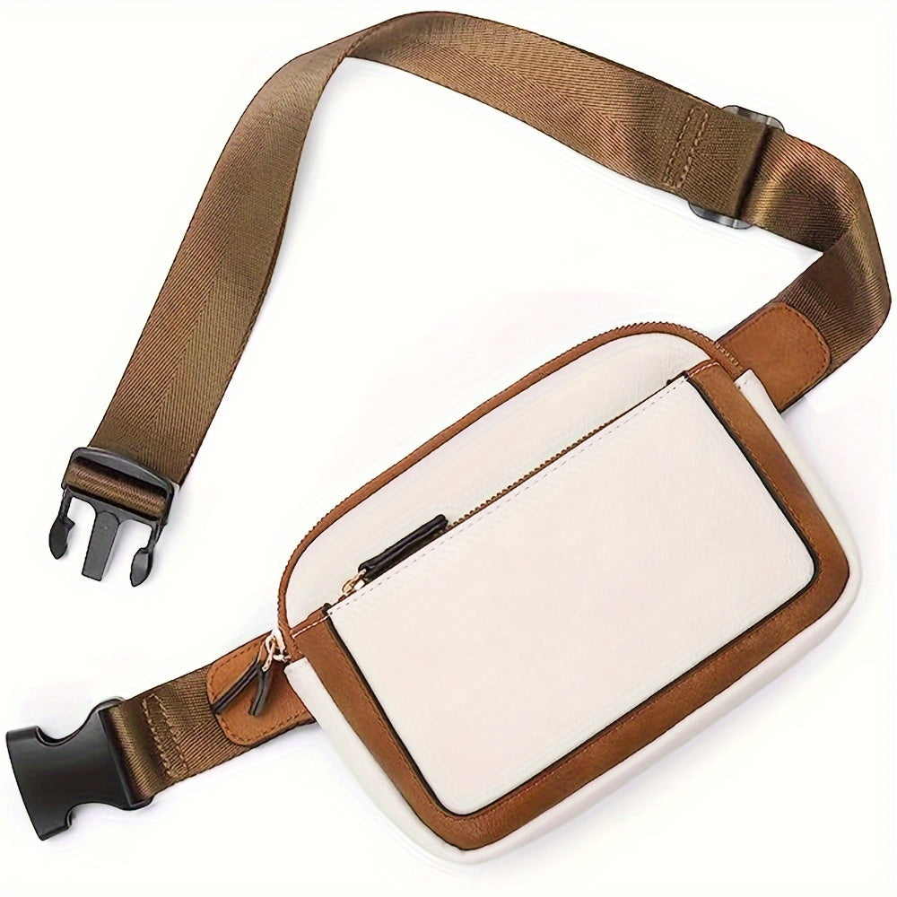 Street-Wave Debbie Belt Bag Vegan Leather Zipper Pockets Travel Ready