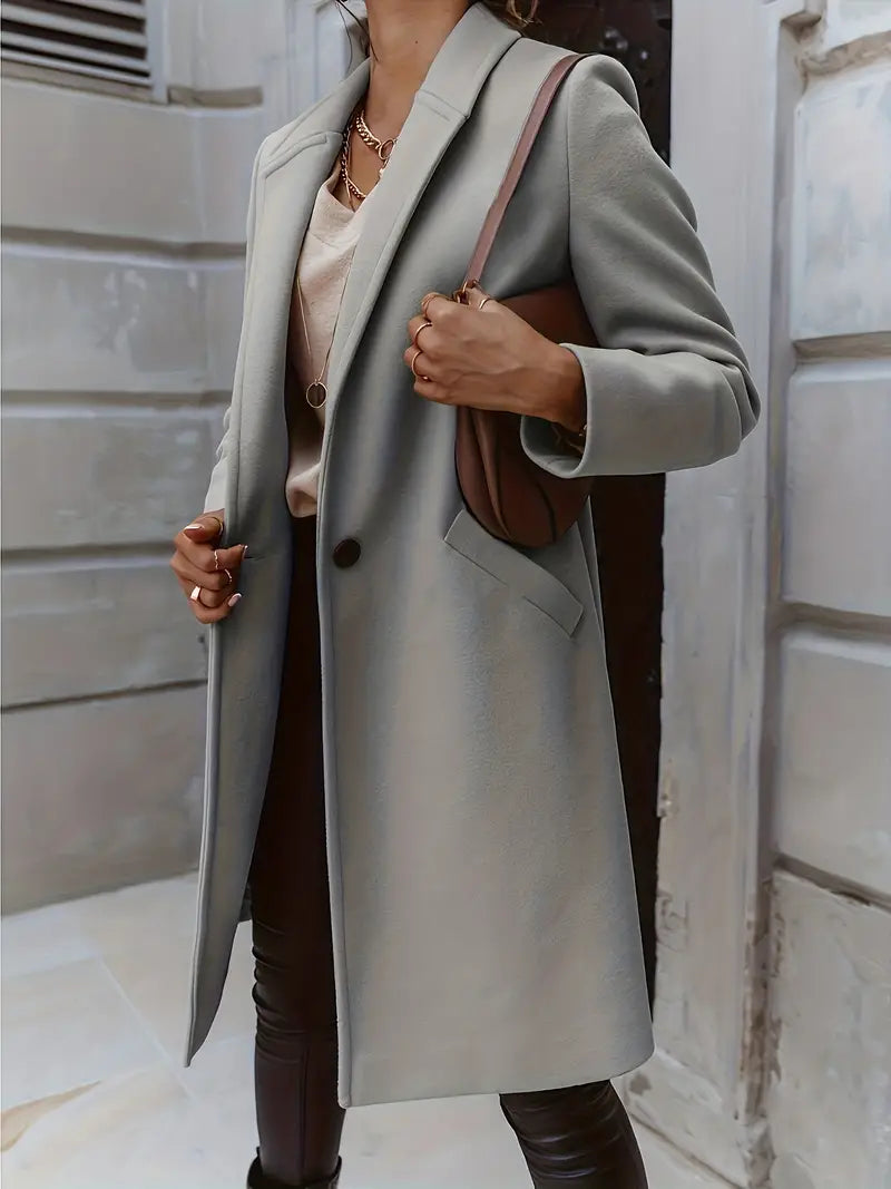 Streetwave Mens Long Coat Premium Minimalist Outerwear For Modern Gentlemen Comfort And Durability