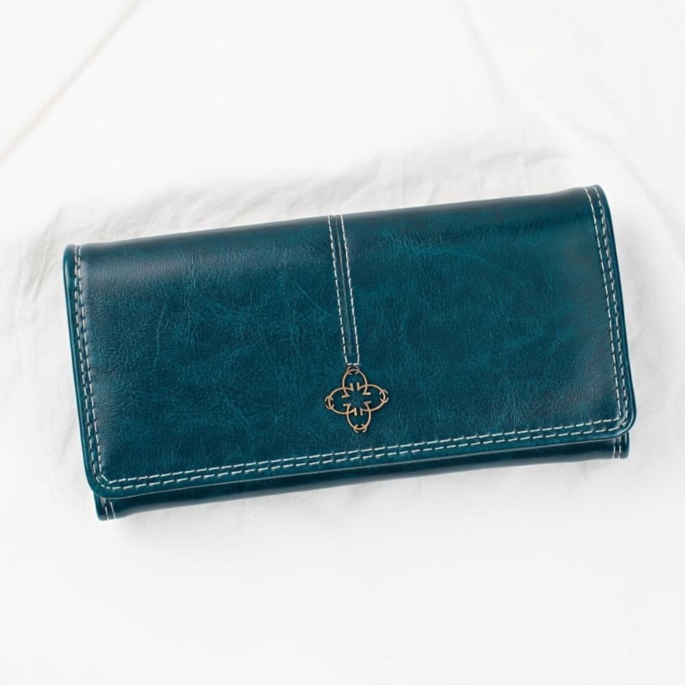 Street-Wave Sandra Vegan Leather Bifold Wallet On-The-Go