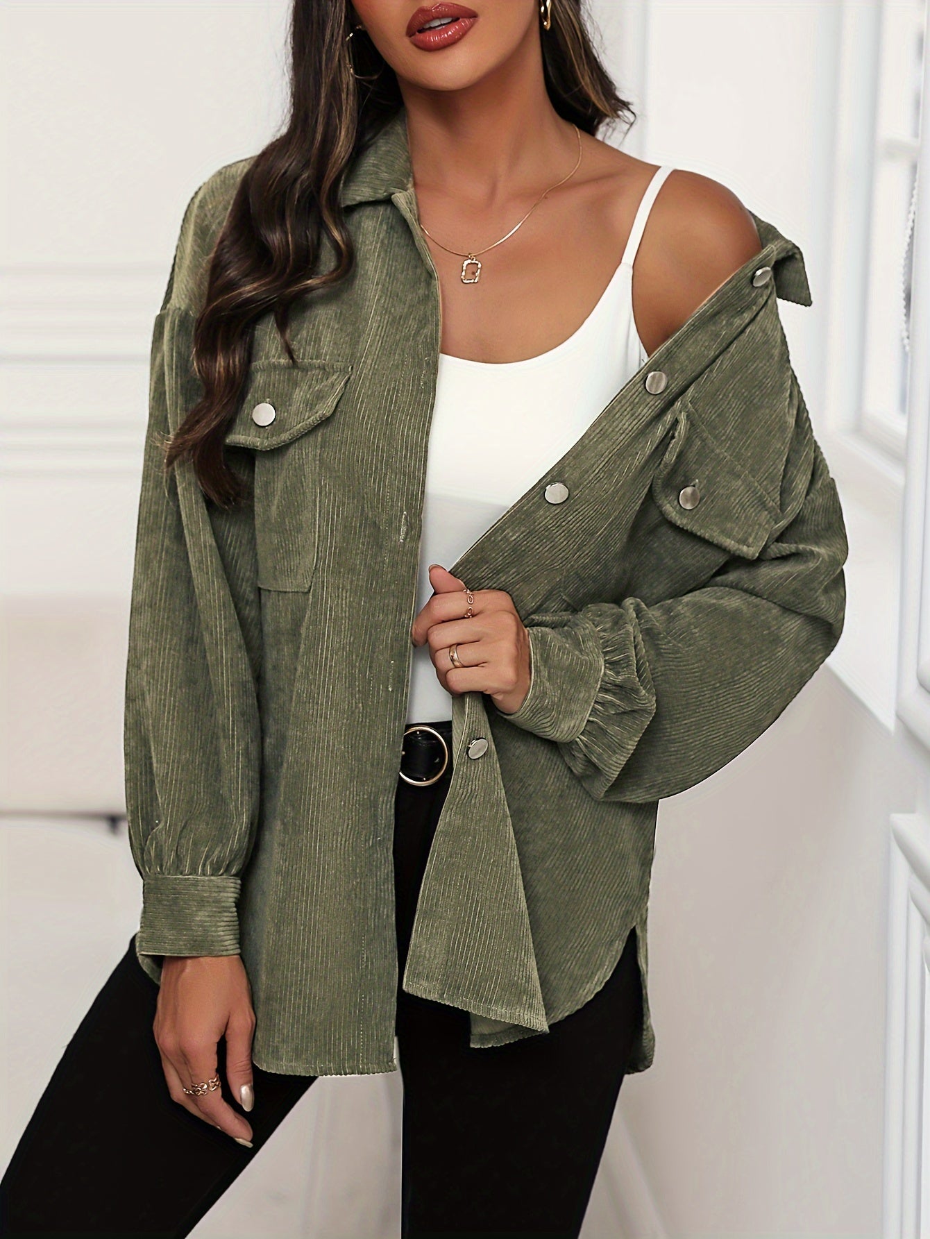 Street Wave Corduroy Jacket For Women With Soft Comfort And Versatile Everyday Style