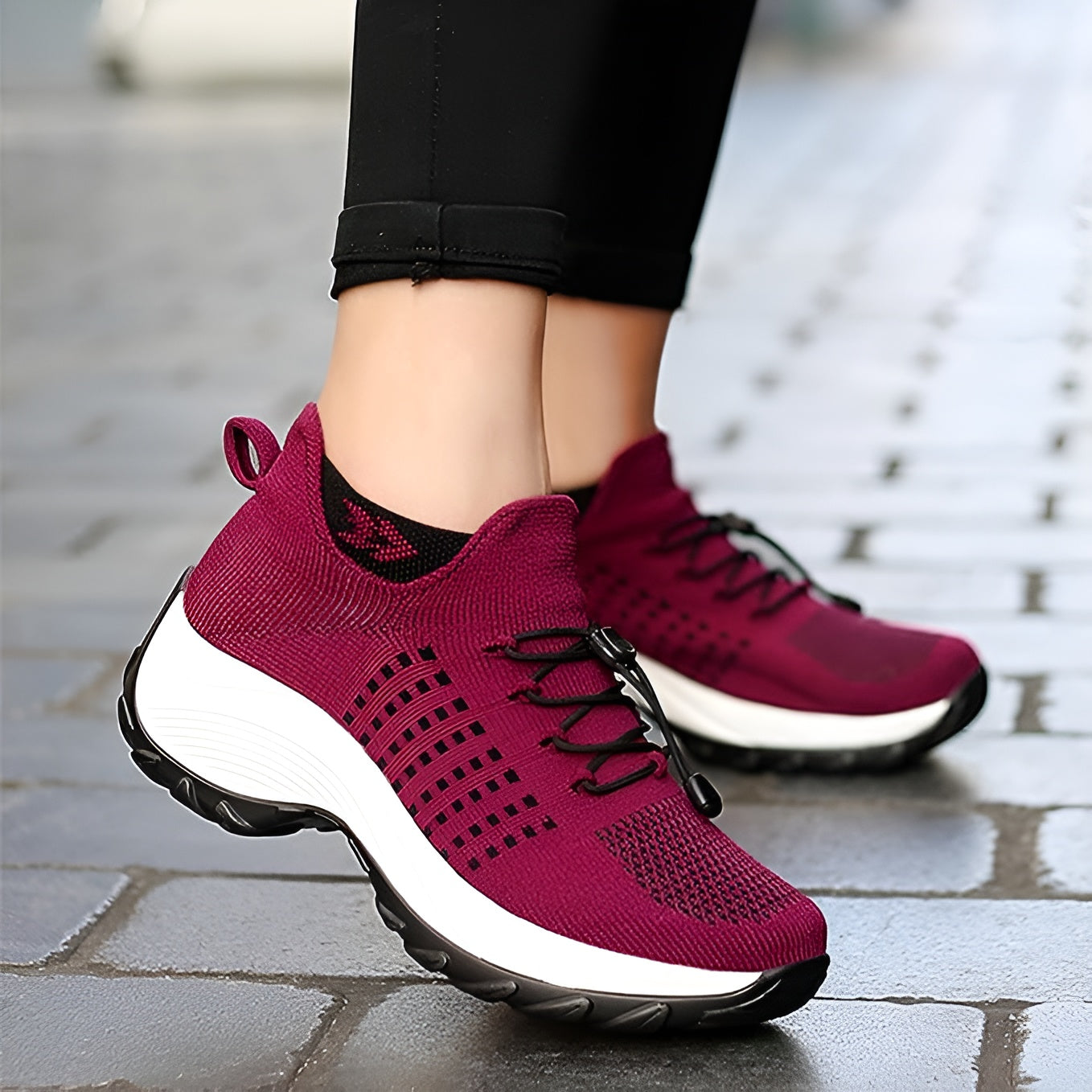 Orthopedic Shoes For Women Streetwave All Foot Shapes Comfort Pain Relief Knit Sneaker