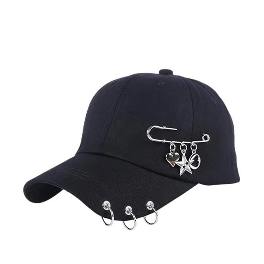 Fragment Pierced Black Hat - Street-Wave
