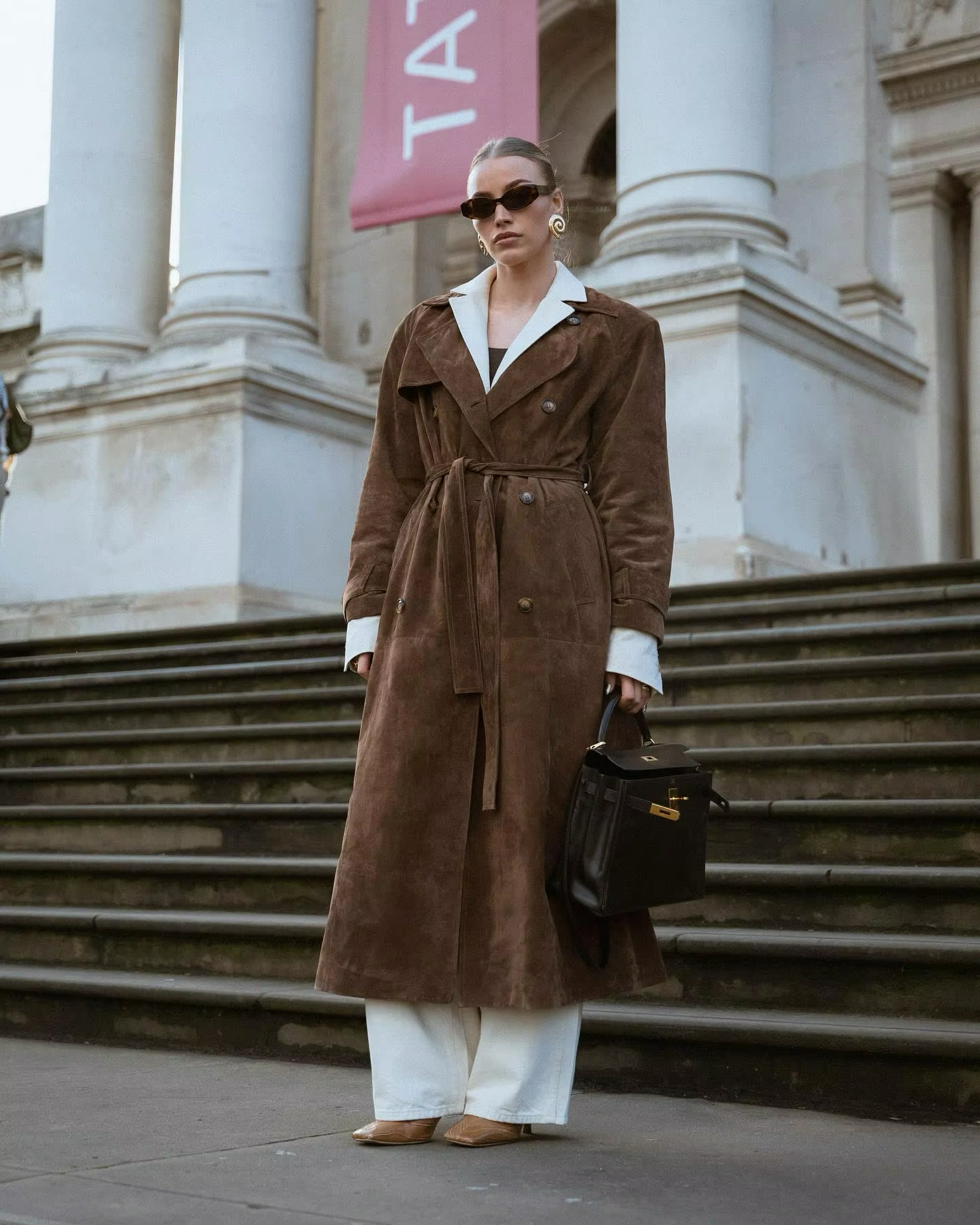 Streetwave Faux Suede Winter Coat For Women Luxurious Warm Fleece Lined Interior Premium Style