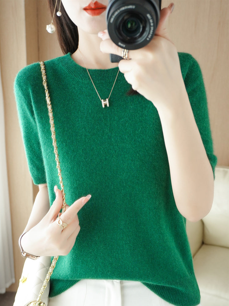 Street-Wave Women Merino Cashmere Knit Pullover Soft Wool Blend With Cashmere-Like Warmth For Everyday Comfort