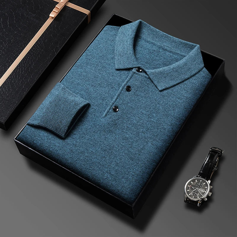 Street-Wave Premium Polo Sweater For Men Luxurious Comfort And Timeless Style For Quality Seekers
