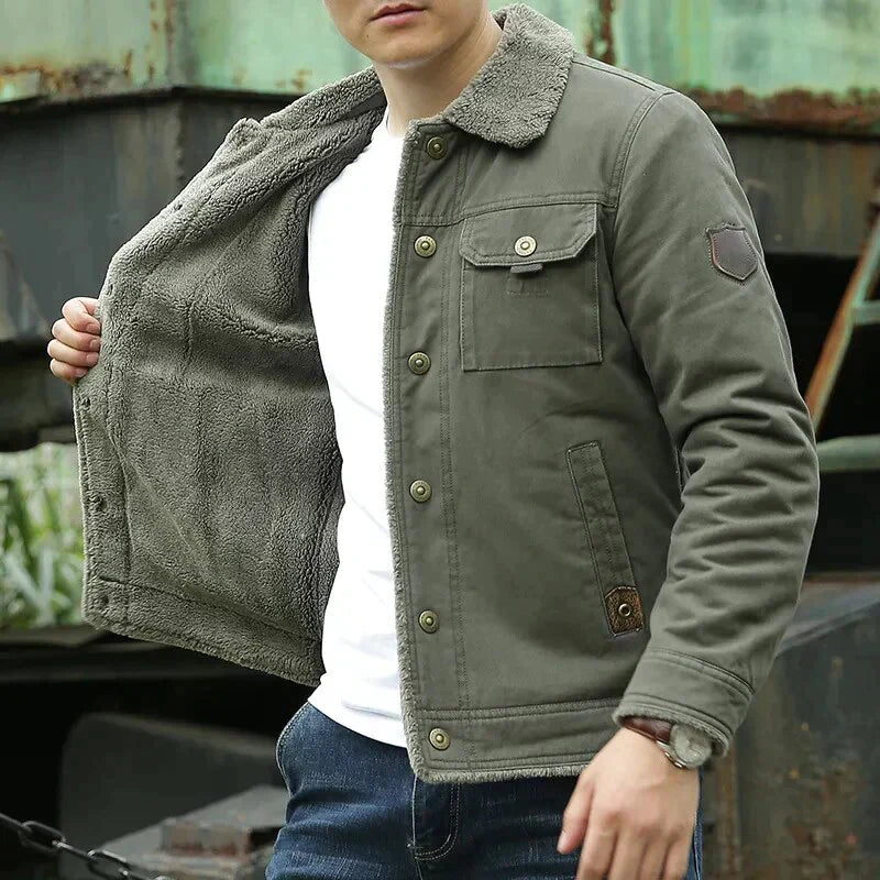 Street-Wave Thermo Jacket for Men - Ultra Soft Polyester Fill for All Season Warmth