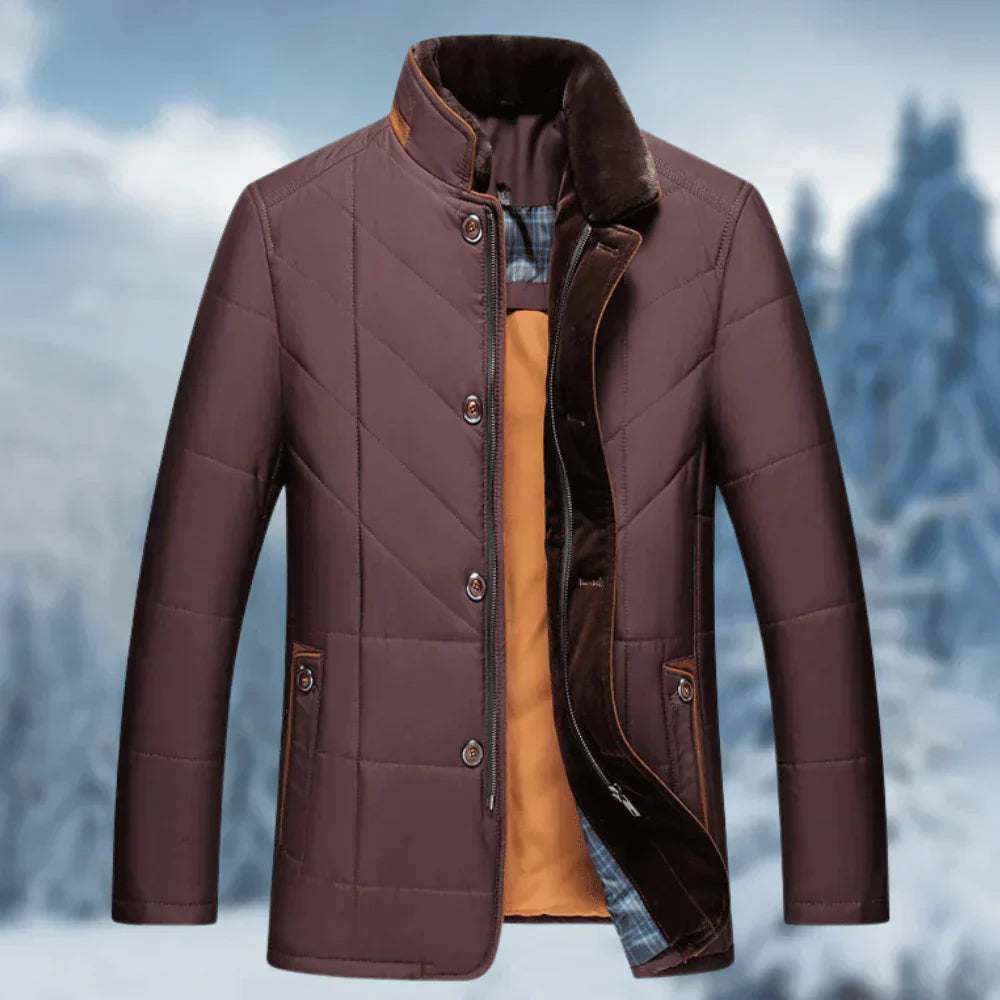 Streetwave Men's Quilted Winter Coat Insulated Jacket Versatile Everyday Warm Outerwear