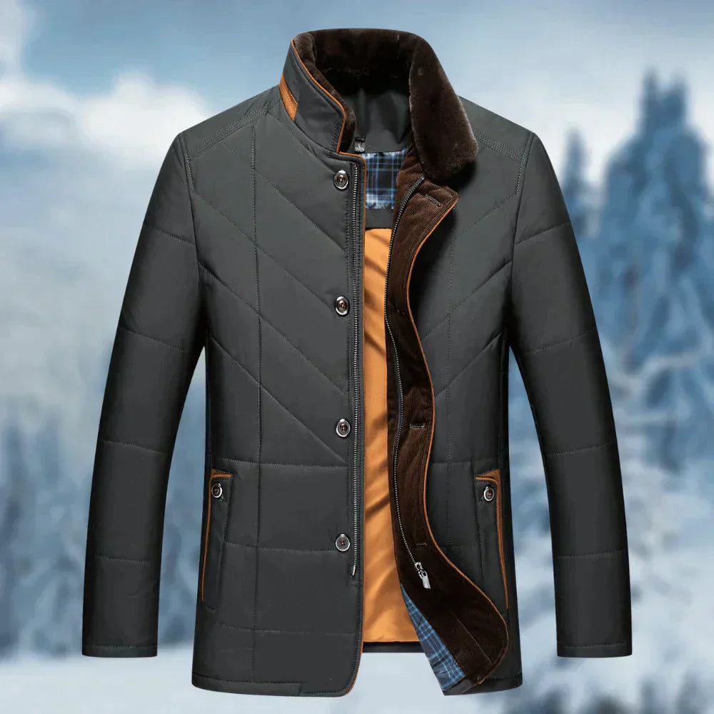 Street-wave Men's Quilted Winter Coat With Premium Warmth And Versatile Urban Style