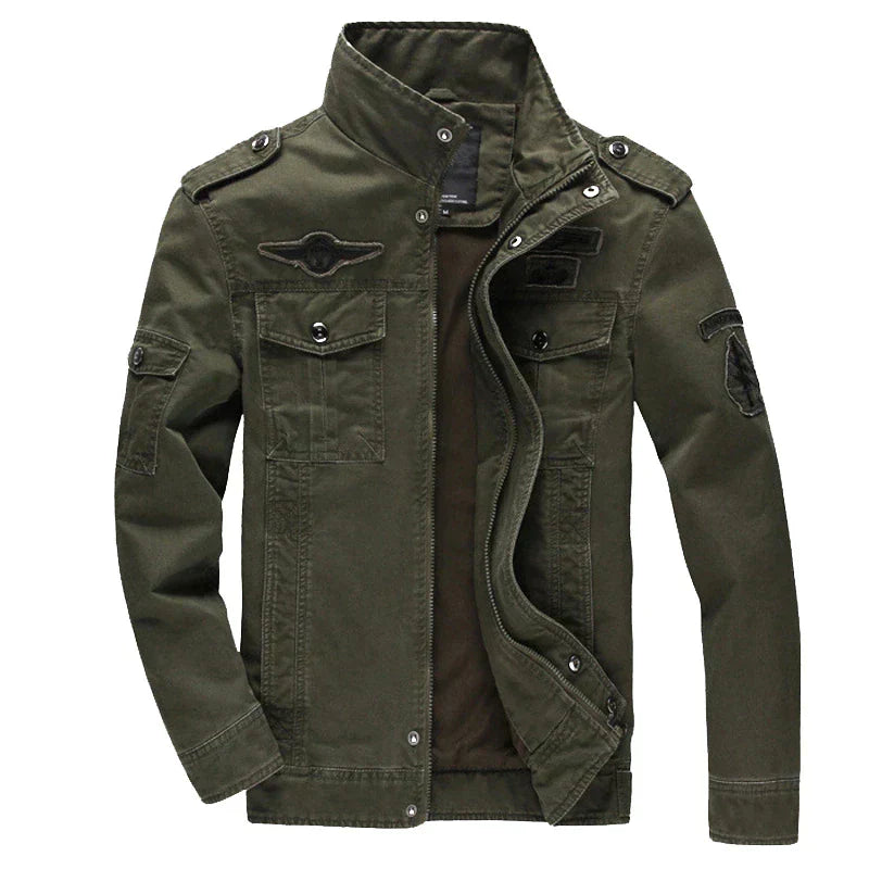 Street-Wave Midweight Outdoor Jacket For Men With Pockets Versatile Weatherproof Outerwear